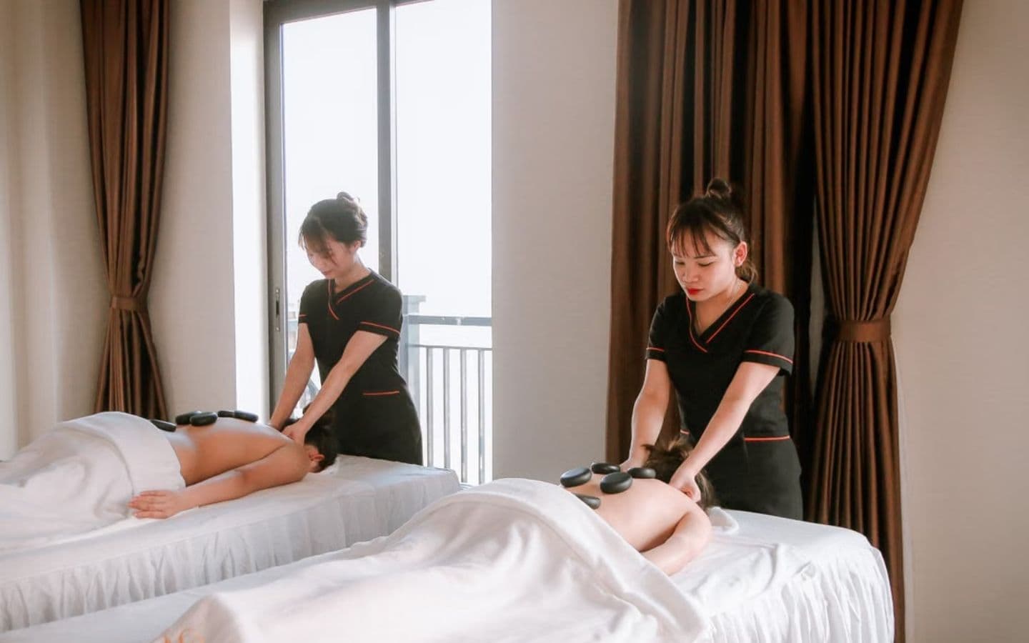 The treatment floor at Luxury Spa